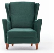 Zöld füles fotel Lola Brejer – Artie