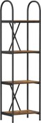 vidaXL Könyvespolc Füstölt tölgy 40 x 30 x 146 cm Faanyag