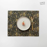 Len tányéralátét 35x45 cm Woodland – Linen Tales