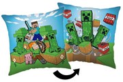 Gyerek párna 40x40 cm Minecraft "Creeper Rush" – Jerry Fabrics