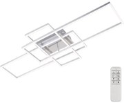 Brilo - LED Dimmelhető felületre szerelhető csillár FRAME LED/51W/230V króm + távirányító