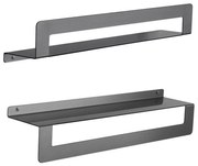 Gedy - CLEO 50 cm-es törölközőtartós polc metál szürke