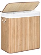 Bambusz szennyestartó, 60 x 40 x 61,5 cm