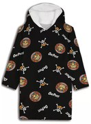 One Piece Thousand Sunny belebújós plüss polár takaró, poncsó 7-14 év