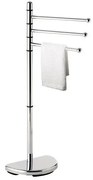 Gedy - Állvány törölközőtartóval HIBISCUS 90,5 cm fényezett króm