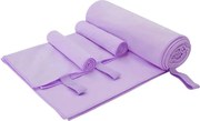 vidaXL Sporttörölköző Szett 3 pcs Lila Poliészter és poliamid