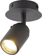 Modern fürdőszoba spotlámpa fekete IP44 - Ducha
