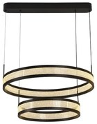 LED dimmelhető csillár zsinóron LED/70W/230V fekete + távirányítás