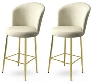 Alte Cream and Gold bárszék szett, 2 db, 2 db