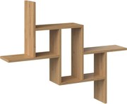 Fiesta nyitott fali polc, tároló, tölgy