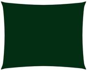 sötétzöld téglalap alakú oxford-szövet napvitorla 2,5 x 3,5 m