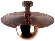 Rézszínű függőlámpa fém búrával ø 48 cm Kurt – Opviq lights