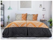 B.E.S. Petrovice Etnic Terra flanel ágyneműhuzat, 140 x 200 cm, 70 x 90 cm