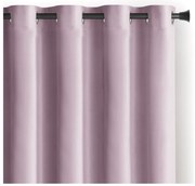 Világos rózsaszín bársony dimout (részleges sötétítő) függöny 140x245 cm Eyelets – Restilo