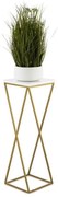 HowHomely LOFT virágtartó állvány 70x24 cm arany/fehér DD0327