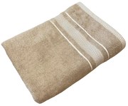 Frottír törölköző deluxe Monaco barna 70x140cm TiaHome