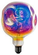 E27 Szabályozható LED Lámpa Spirál Filament G125 Szivárvány 4W 200 lm 1800K