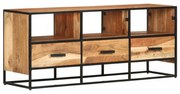 tömör akácfa TV-szekrény 110 x 30 x 45 cm