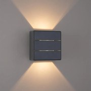 Brilagi -LED kültéri fali lámpatest DOUBLERAY LINE LED/6W/230V antracit IP54