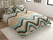 Renforcé pamut ágynemű DIAGRAM krém színű Ágyneműhuzat mérete: 70 x 90 cm | 140 x 200 cm