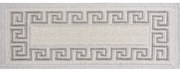 Krémszínű pamut lépcsőszőnyeg szett 16 db-os 25x65 cm Versace Bej – Vitaus