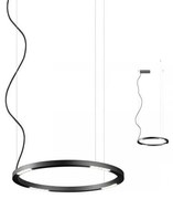 Redo 01-2204 - LED Csillár zsinóron UNION LED/34W/230V 3000K átm. 60 cm fekete