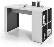 TEO íróasztal, fehér/antracit