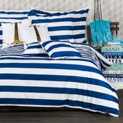 4Home Navy pamut ágyneműhuzat, 140 x 200 cm, 70 x 90 cm, 140 x 200 cm, 70 x 90 cm