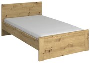 Franciaágy 120 cm Andra (artisan tölgy) (matrac és ágyrács nélkül). Akció -17%. 1052748