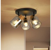 Brilagi - HYGGE 3xE14/15W/230V spotlámpa fekete/füstszínű