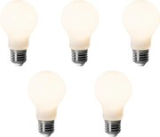 5 darabos E27 dimmelhető LED izzó készlet A60 Opál 7W 806 lm 3000K