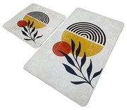 Világosszürke fürdőszobai kilépő szett 2 db-os 60x100 cm Le Soleil – Foutastic