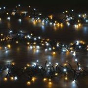 Waterfall-Vízesés fényjáték 710 LED-es BOA fényfüzér, kültéri-beltéri hálózati, időzíthető 6/18 órás, Hideg-Meleg fehér, 10m, IP44