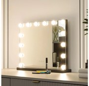 Brilagi - HOLLYWOOD LED smink tükör, állítható fény, 15W, 230V, 3000-6500K