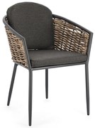 Szürke fém kerti szék Maribela – Bizzotto