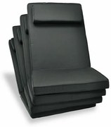 Divero Ülőpárna készlet magas székre Garth antracit 4 db