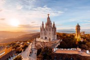 Fotográfia Tibidabo mountain and Sagrat Cor church, Alexander Spatari