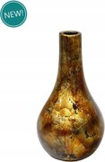 Kerámia Váza 26 x 14 cm Arany Réz