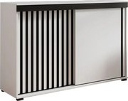 Malani 120 Tolóajtós Komód 120cm, Fehér