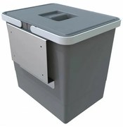 Beépített ajtós szemetes 15 l, szürke