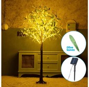 Aigostar - LED napelemes dekoráció 285 LED/3,8m IP65 meleg fehér oliva