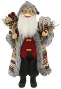 Karácsonyi Mintás Mikulás dekoráció 46cm