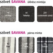 Sarokülőgarnitúra, szürke/fekete, balos, MEXX