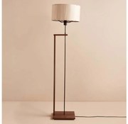 Állólámpa AYD 1xE27/40W/230V barna/bézs