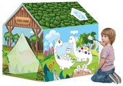 Kiszínezhető játék sátor több típusban-dinoszaurusz