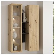 INAR fali polc tölgy/fekete