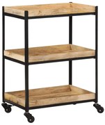 tömör nyers mangófa konyha kocsi 60 x 40 x 80 cm