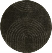Kerek Szőnyeg Nappaliba Sypilani Art Deco Grafit Shaggy Akra átm. 160 cm