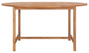 vidaXL tömör tíkfa kerti asztal 150 x 76 cm