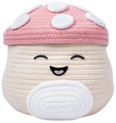 Bézs textil játéktároló kosár ø 23x22 cm Fizz Malcolm – SQUISHMALLOWS